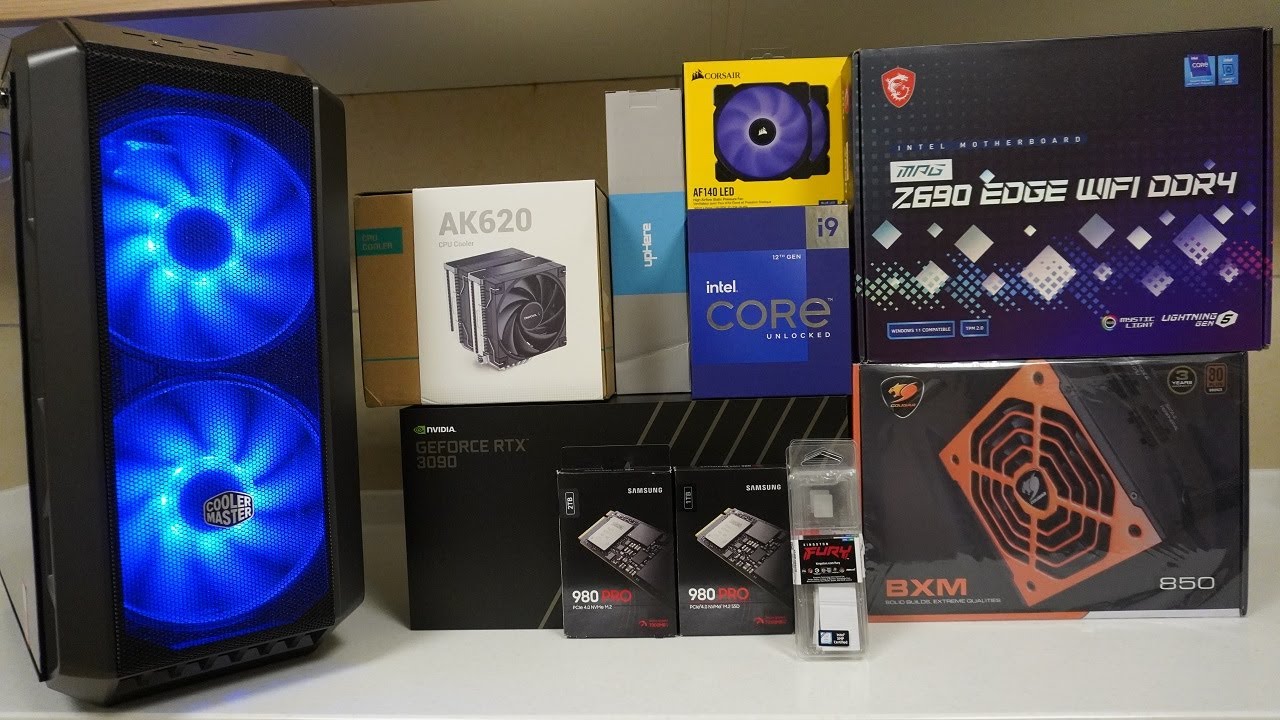 PC Build i9 12900K, MSI MPG Z690 EDGE DDR4, RTX 3090 FE, Fury