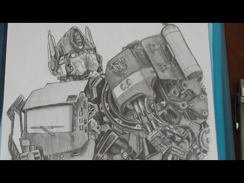 How to Draw Optimus Prime From Transformer in 10 minutes - YouTube