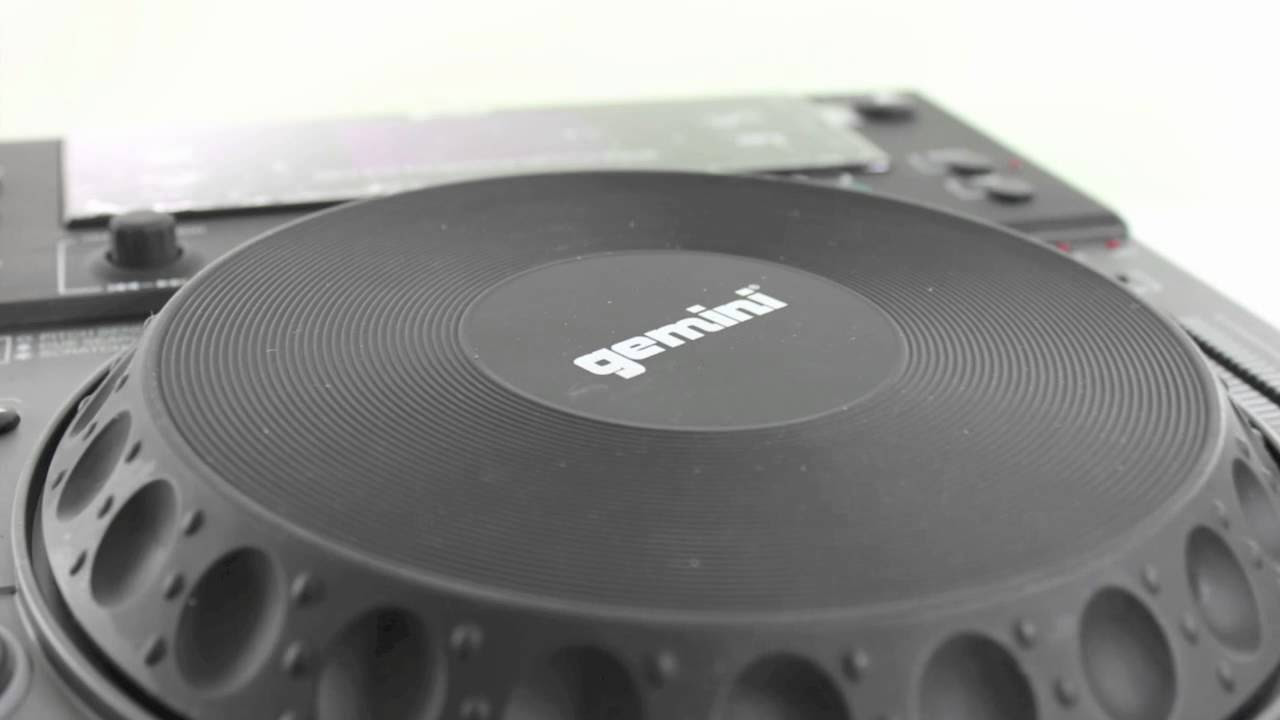 Gemini Pro DJ Scratch Tabletop MP3/CD Player | CDJ-210-RB - YouTube