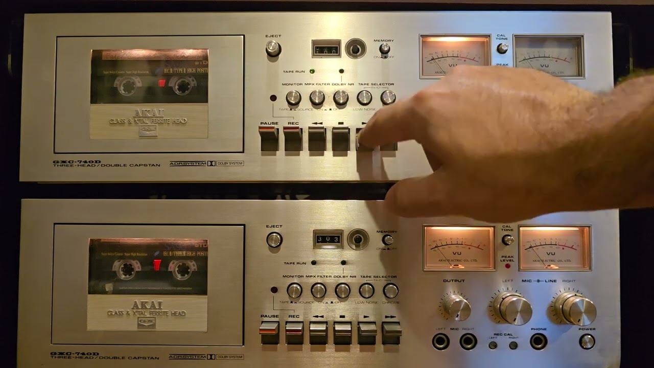 Akai GXC-740D Cassette Deck - YouTube