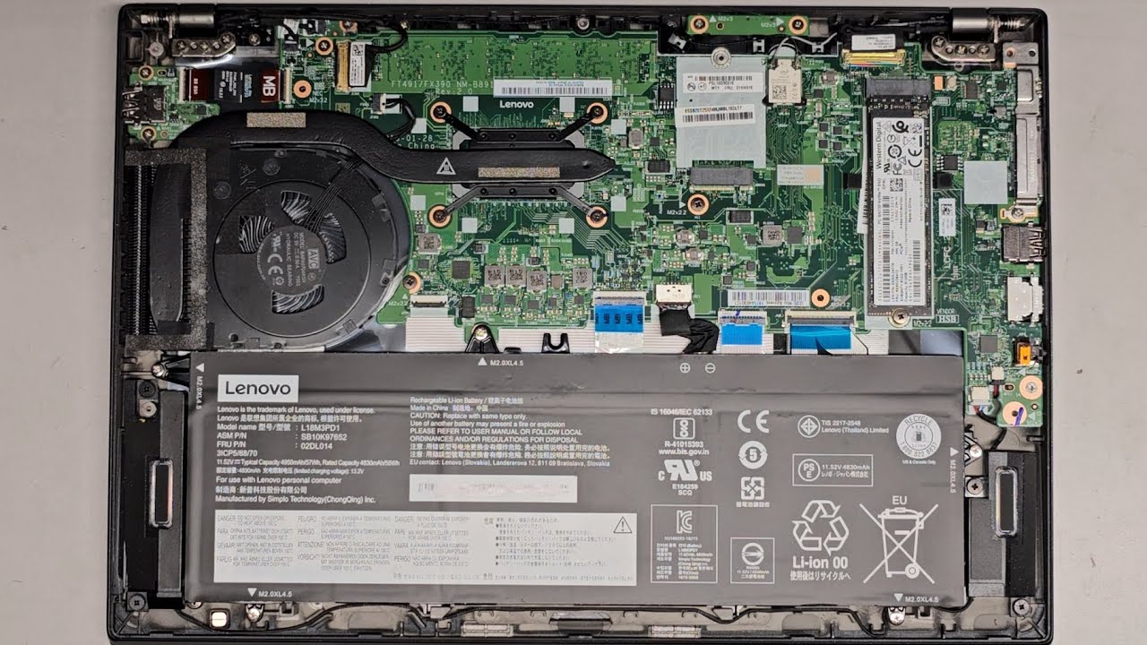 Lenovo ThinkPad T490s Disassembly *No RAM* SSD Hard Drive Upgrade