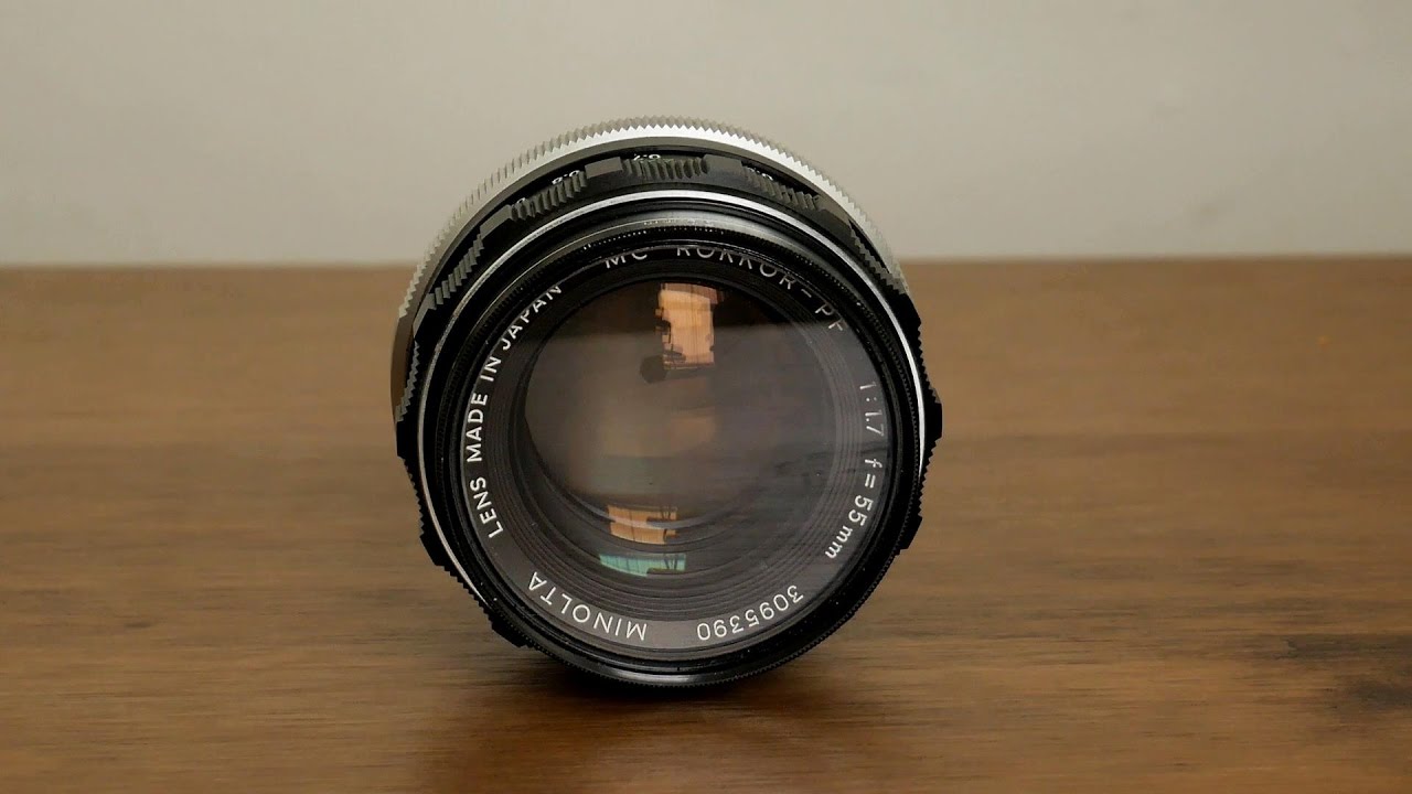 Minolta Rokkor PF MC 55mm f/1.7 Review - YouTube