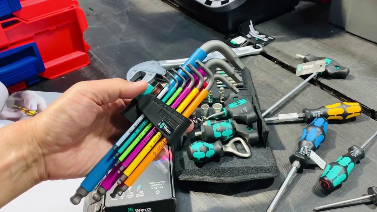 WERA L型ヘキサゴンレンチセットマルチカラー 950SPKL-9SMN | WORLD