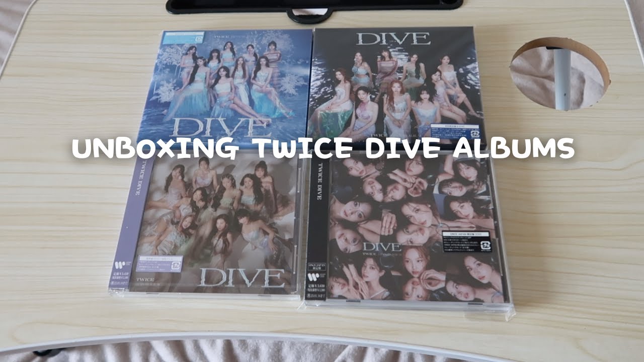 TWICE DIVE CD Unboxing 4 versions | TWICE Japan 5th Album - YouTube