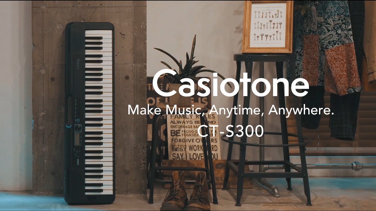 別売ラッピング袋あり】 CASIO CT-S300 ブラック 61鍵盤 Casiotone