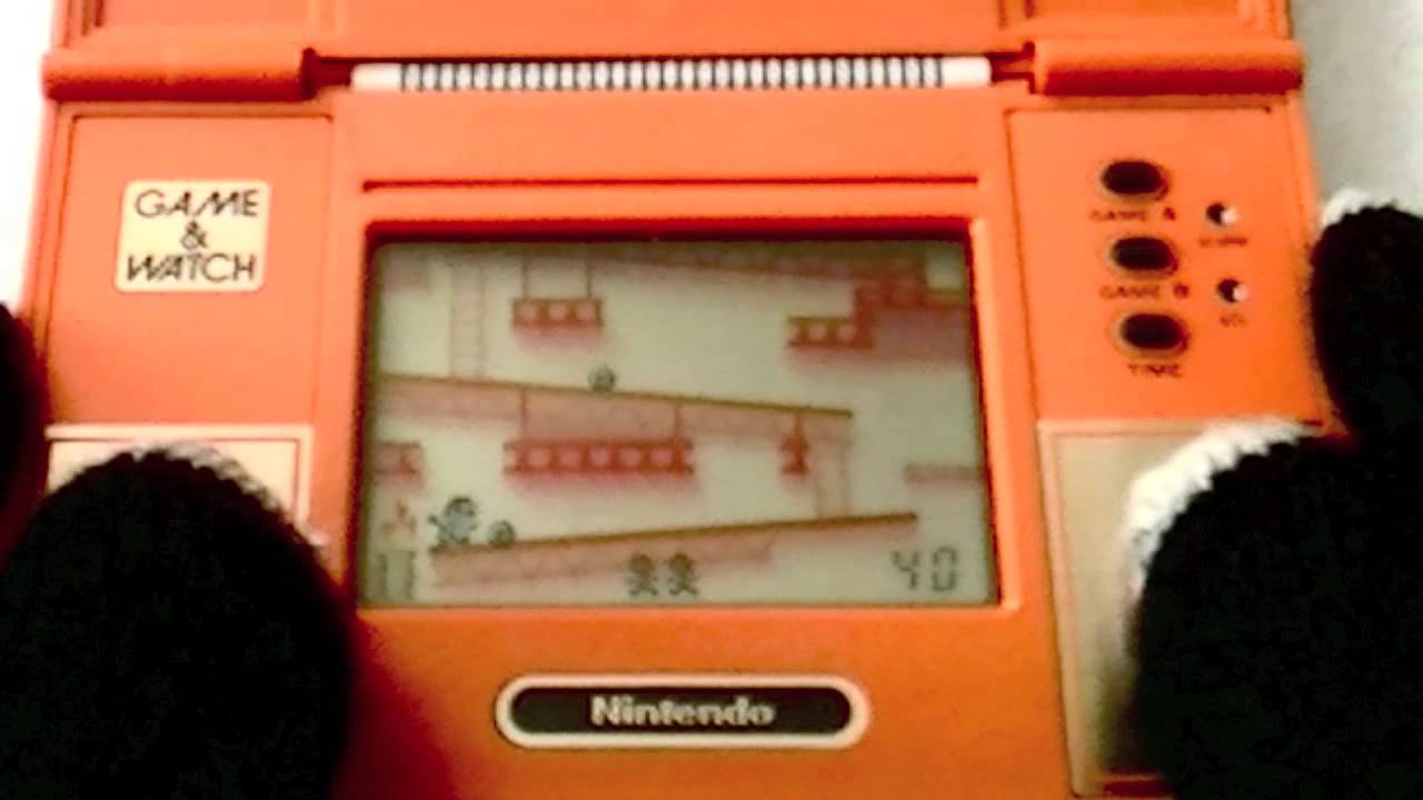 懐かしのゲームウォッチ ドンキーコング プレイ動画 - YouTube