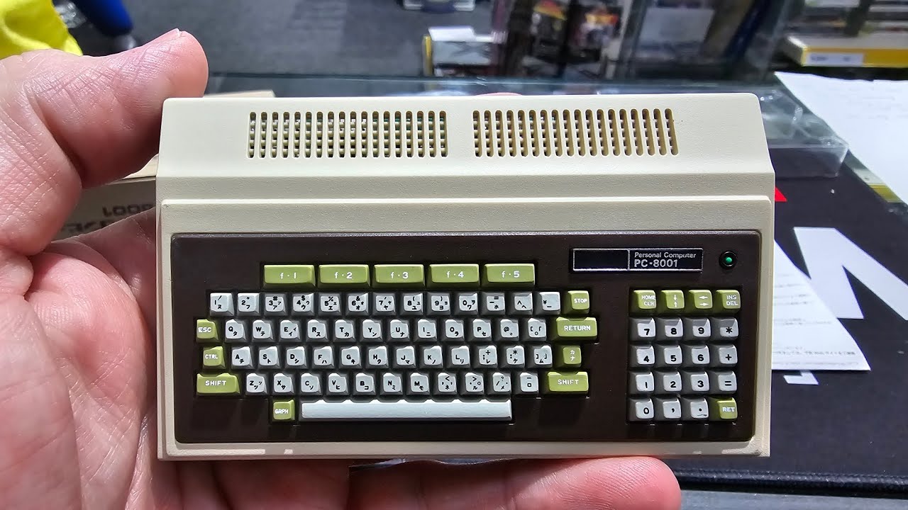 The Pasocom Mini PC-8001 mini computer from NEC and HAL