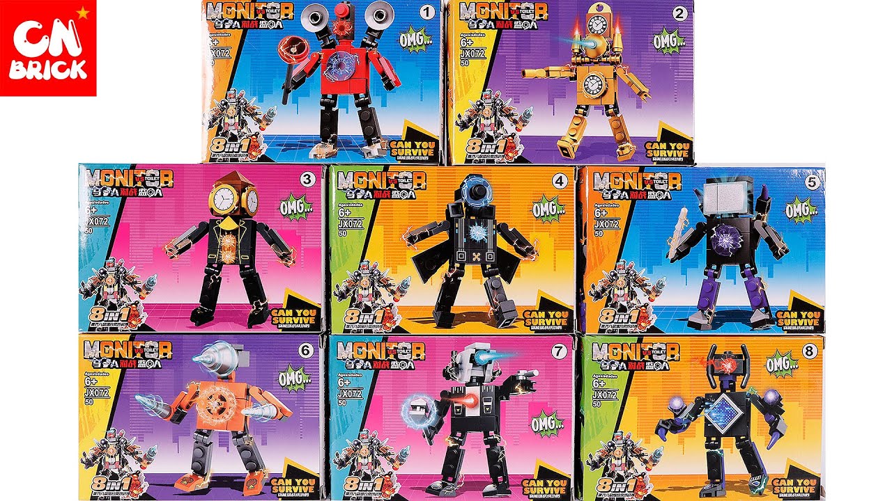 Lego Skibidi Toilet Sets JX072 Unoffical Lego - YouTube