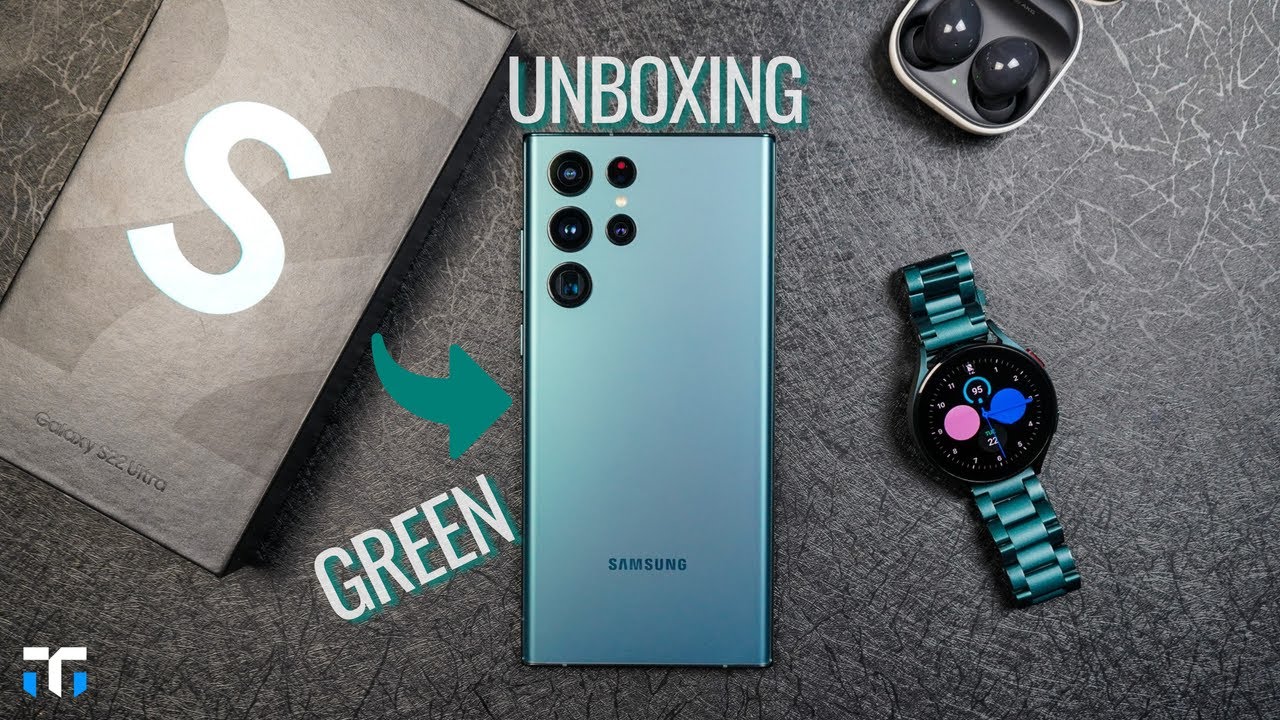 Samsung Galaxy S22 Ultra Green Unboxing + First Impressions: The
