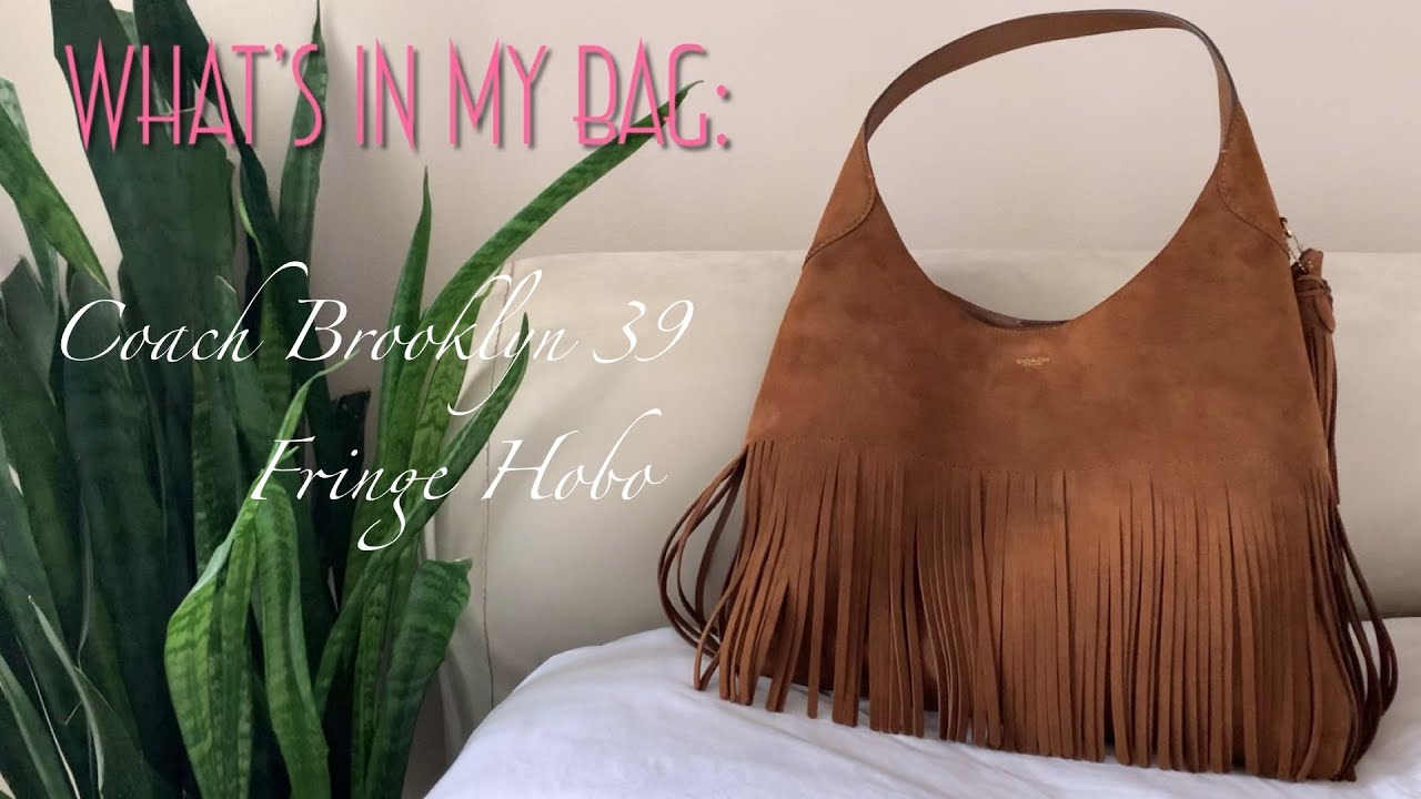 Fringe Benefits | What's In My Bag - COACH Brooklyn 39 Suede