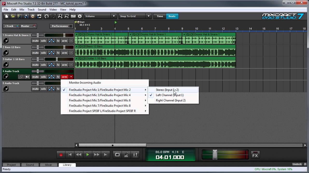 Mixcraft 7: Quick Start Guide - YouTube