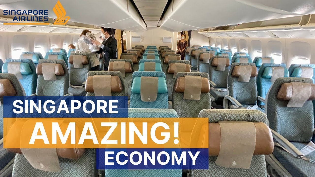 AMAZING Singapore Airlines 777-300ER Economy Class | Singapore to