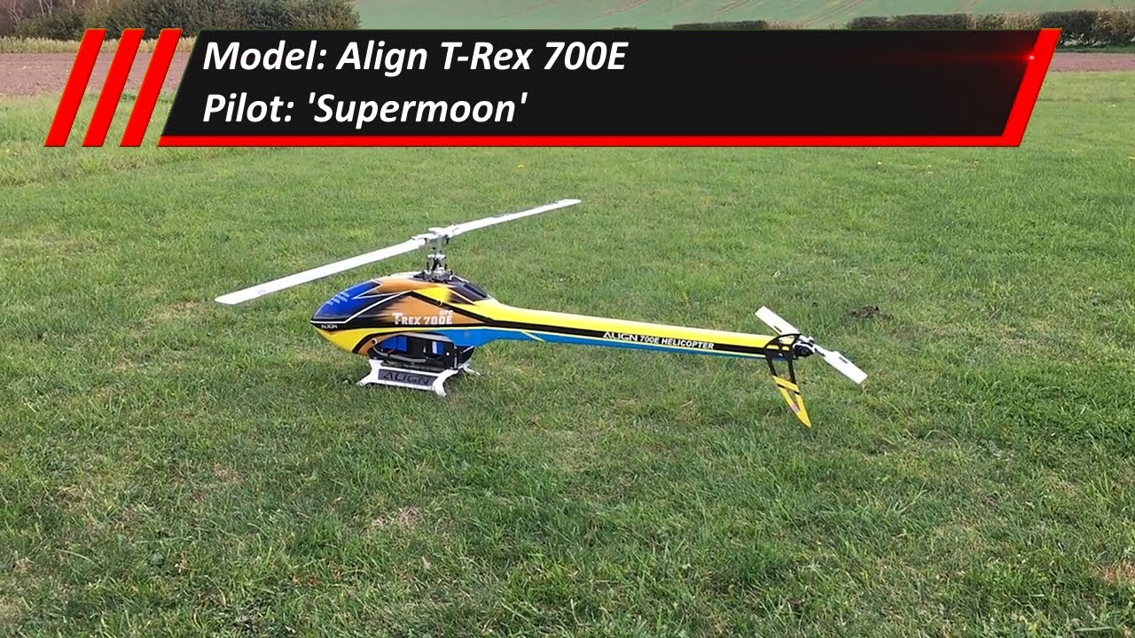Align T-Rex 700E - Speed Fuselage - RC Pilot 'SUPERMOON' - YouTube