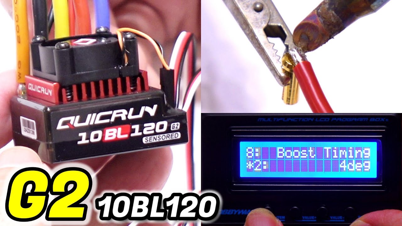 HOBBYWING QuicRUN-10BL120-G2-SENSORED Unboxing / Soldering