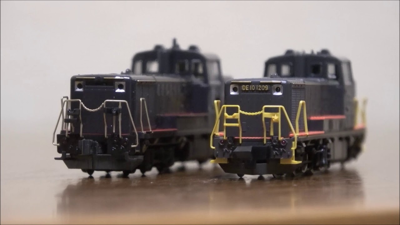 KATO対TOMIX JR九州のDE10 プッシュプル運転比較！ - YouTube