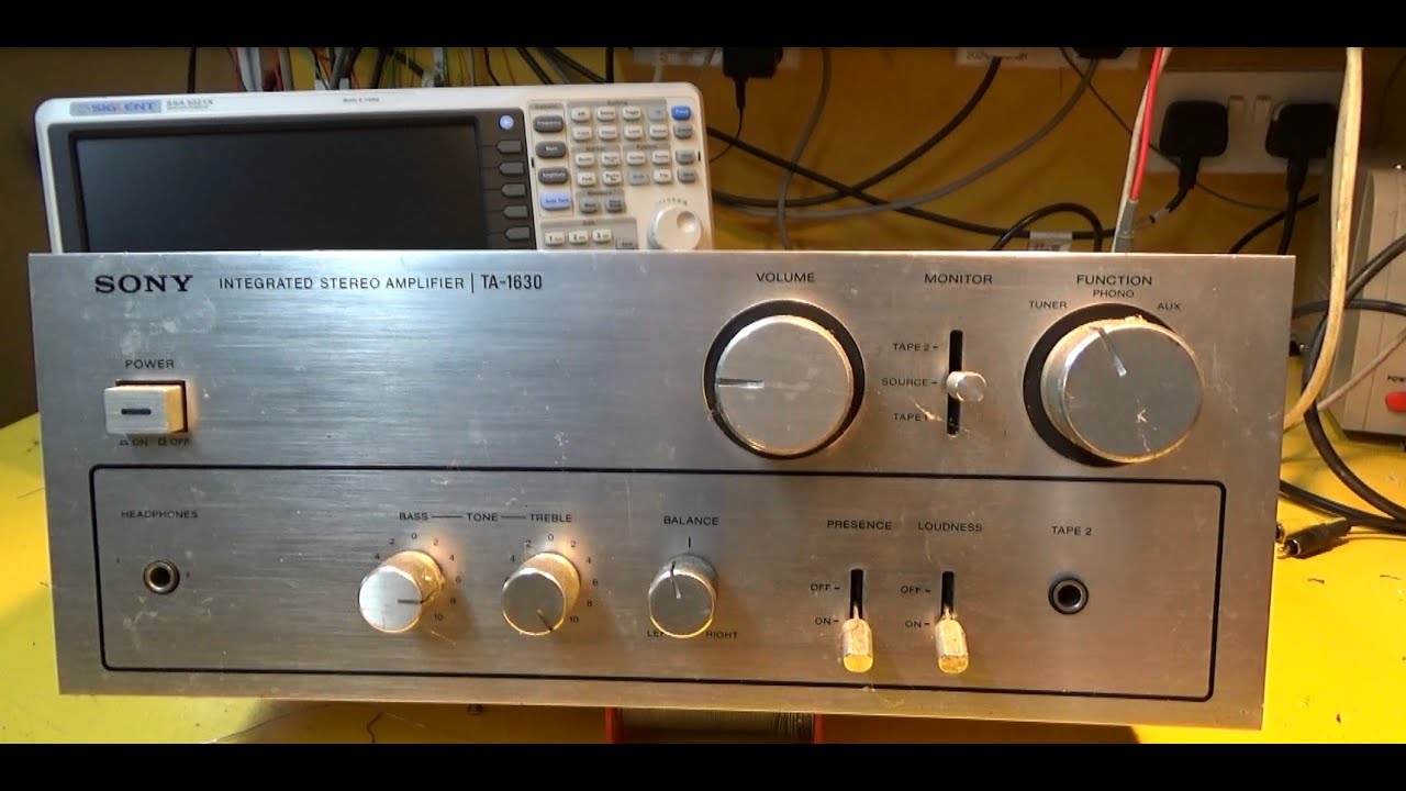 Sony TA 1630 amplifier - YouTube