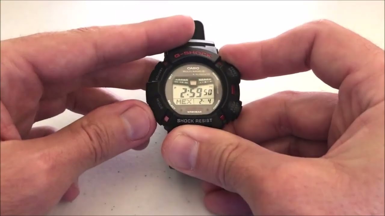 Casio G-Shock (GW-9010-1) | Adjust Back Light timeout - YouTube