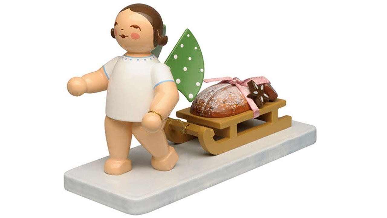 Authentic 650-173 Angel with Christmas Stollen and Gingerbread