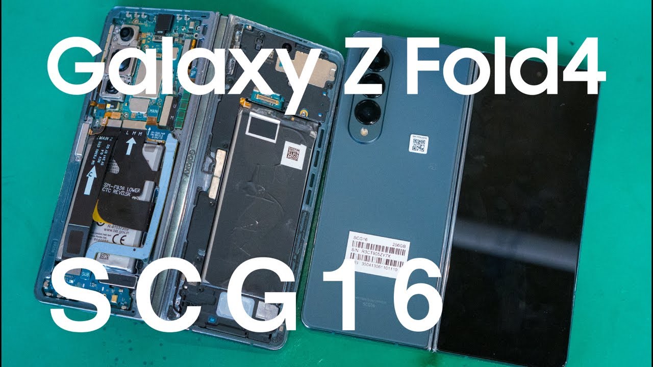 新品もう一台買ってきたよ】Galaxy Z Fold4 SCG16 水没起動しない分解