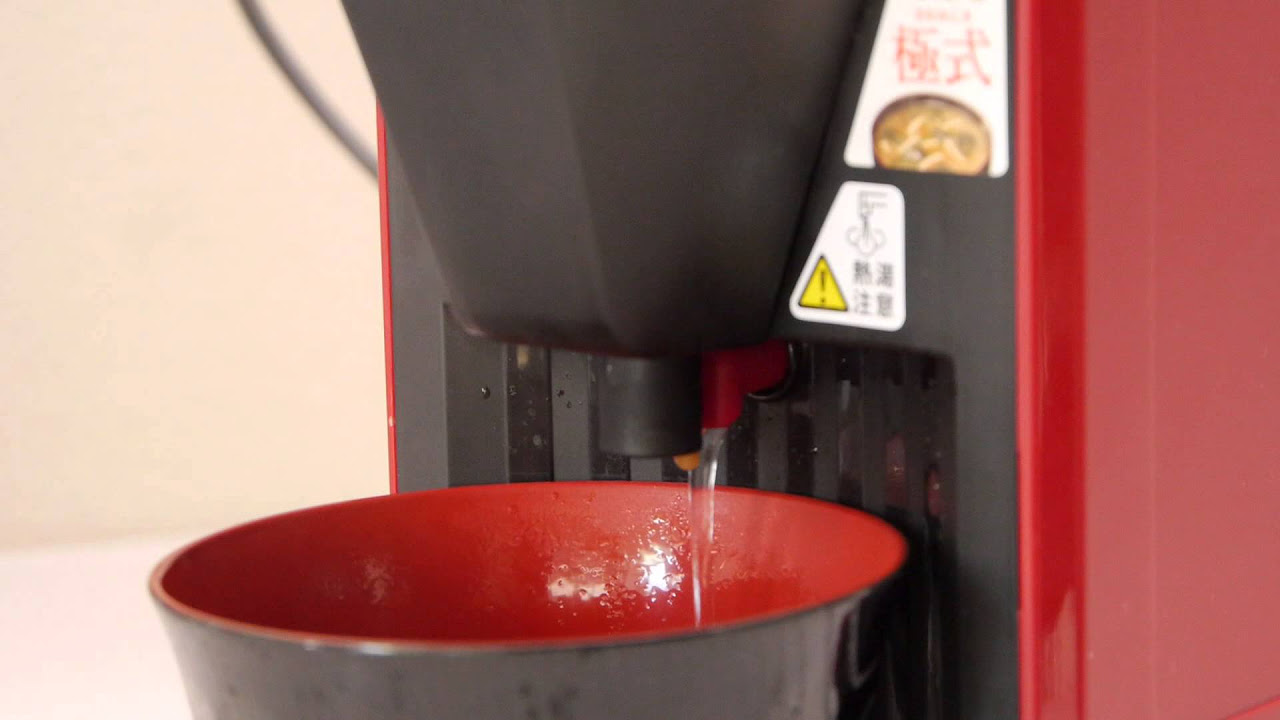 椀ショット極」でみそ汁を作るとこんな感じ - YouTube