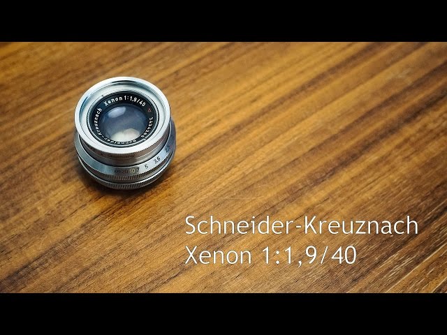 Schneider-Kreuznach Xenon 1:1,9/40 - YouTube