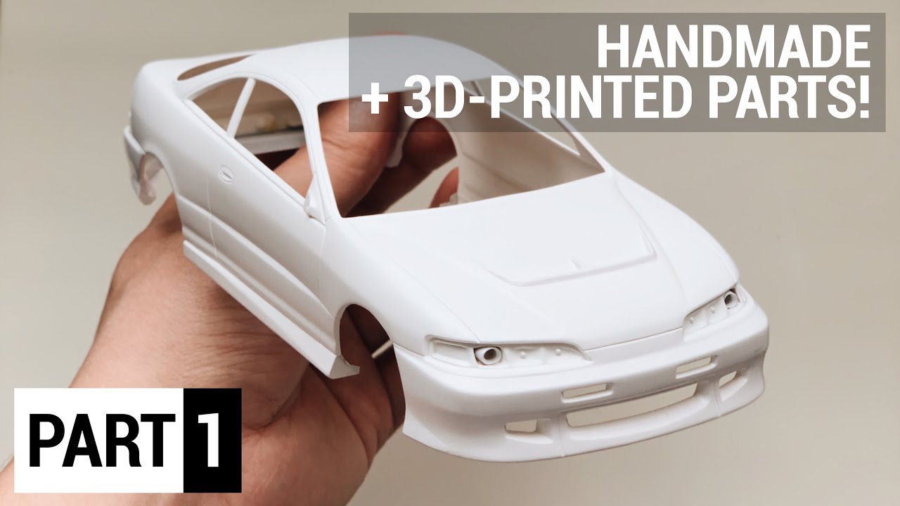 Scratch Building & Resin 3D Printing] MUGEN HONDA INTEGRA DC2 TYPE