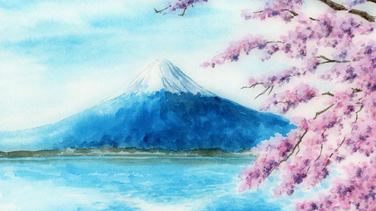 水墨画 風景画27✖️24アクリル 水墨画 風景画27✖️24アクリル 水墨画