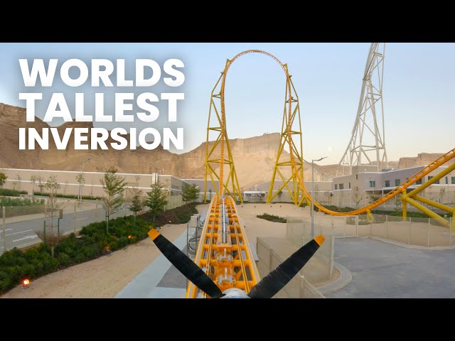 Spitfire Front Row POV Six Flags Qiddiya City | 240 Foot Inversion