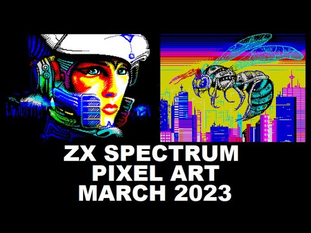 ZX Spectrum: PIXEL ART from MARCH 2023 - YouTube