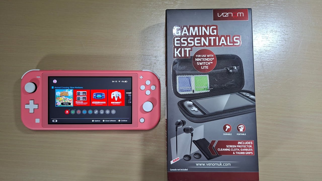 Nintendo Switch Lite Venom Gaming Essentials Kit - YouTube