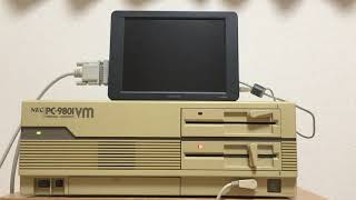 PC-9801シリーズ初のピポ音！PC-9801 VM21起動の様子 #Shorts - YouTube