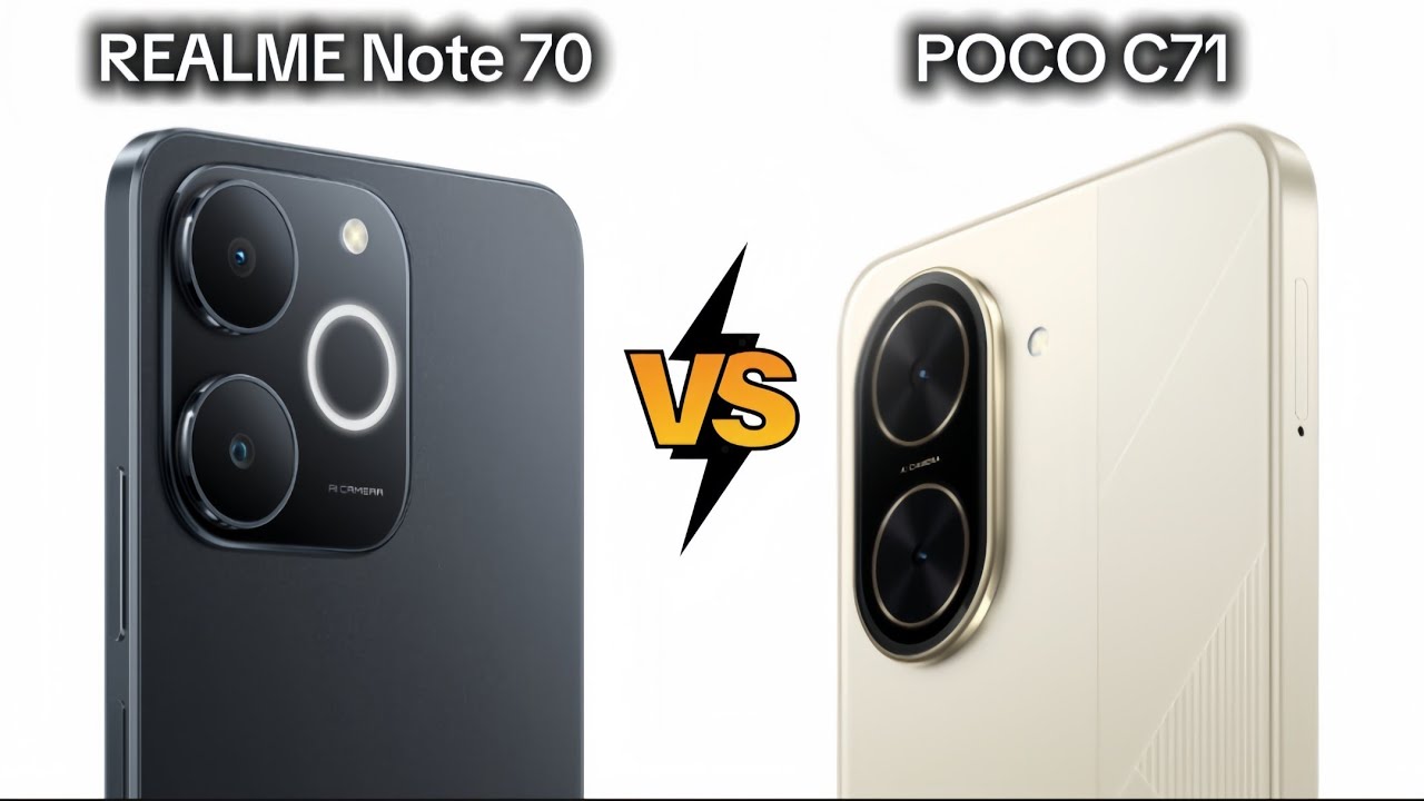 REALME Note 70 vs POCO C71 | Full comparison - YouTube