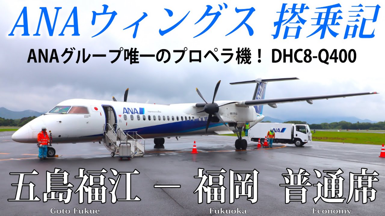 ANA Group's only propeller aircraft!] ANA Wings DHC8-Q400 Flight