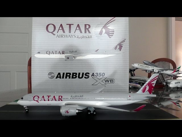 JC Wings 1:200 Qatar Airways A350-900XWB Unboxing and Review - YouTube