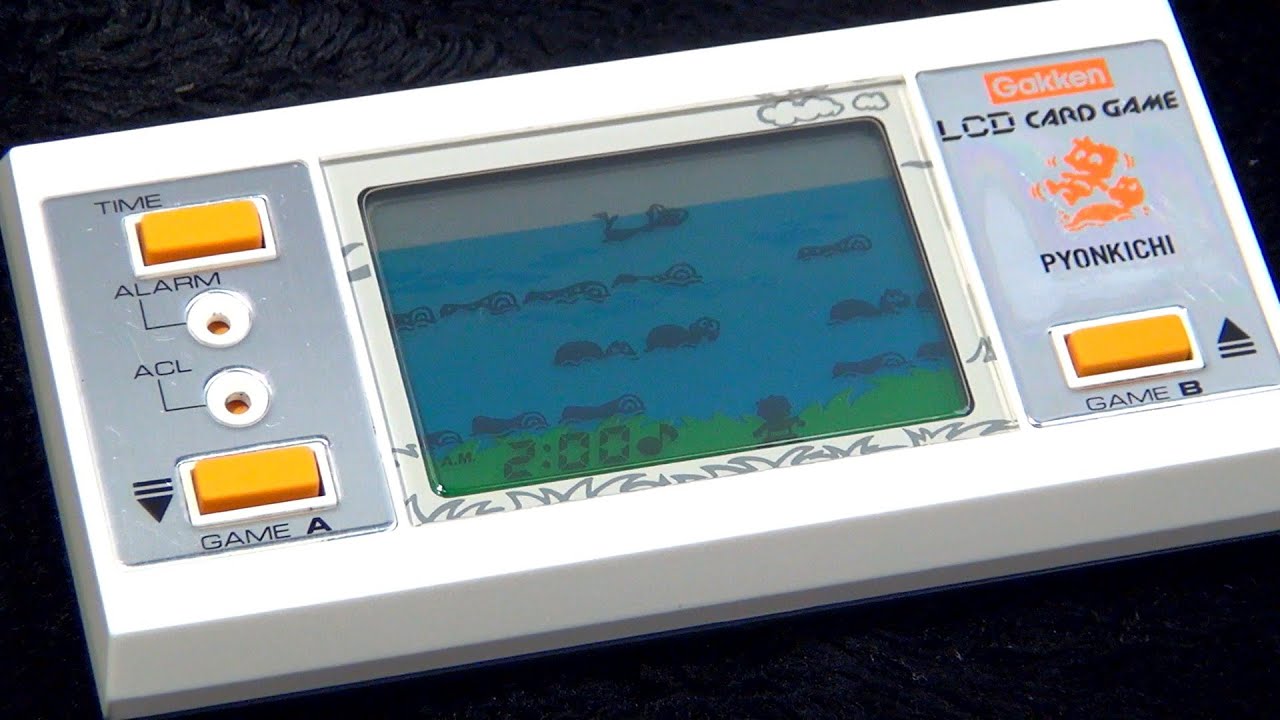 レトロ 液晶ゲーム】学研 ぴょん吉 電子 玩具 フロッガー 大洪水