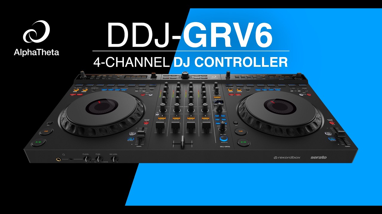 AlphaTheta announces new 4-channel DJ controller, the DDJ-GRV6