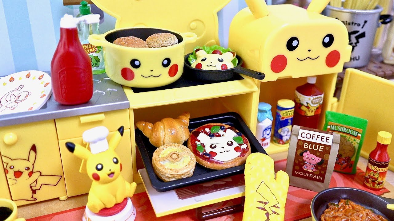 Pokemon Pikachu Kitchen Re-Ment - YouTube
