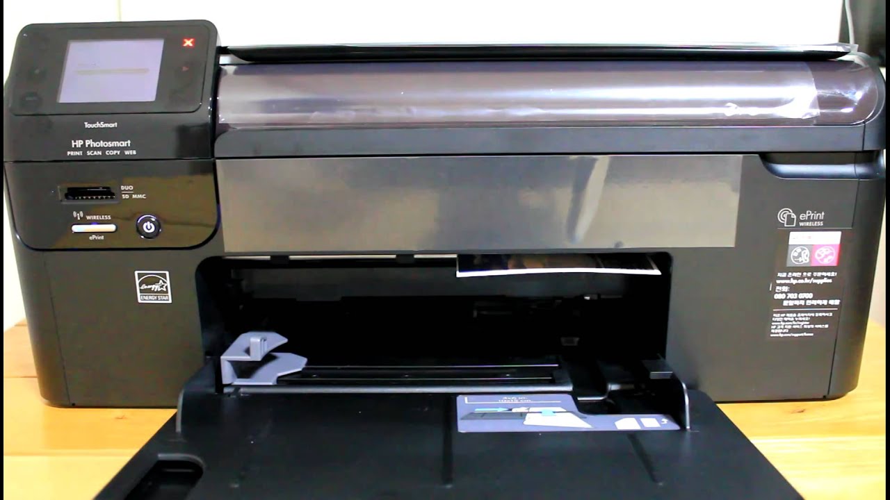 HP ePrint] Photosmart wireless B110a printing test。 - YouTube