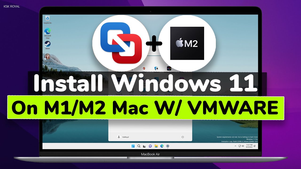 How to Install Windows 11 on M1/M2 Mac with VMWare Fusion || RUN