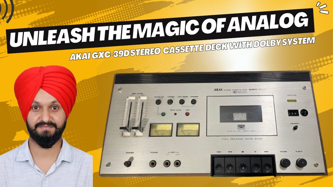 Unleash the Magic of Analog: AKAI GXC-39D Stereo Cassette Deck