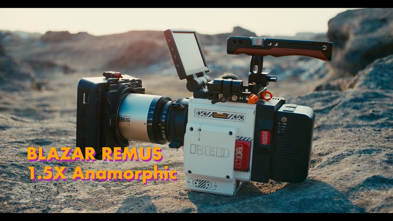 Blazar Remus 1.5X Anamorphic lens test. Amber flare. - YouTube