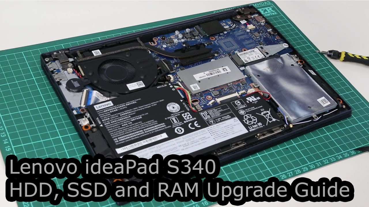 Lenovo ideaPad S340 SSD, HDD and RAM Upgrade Guide - YouTube