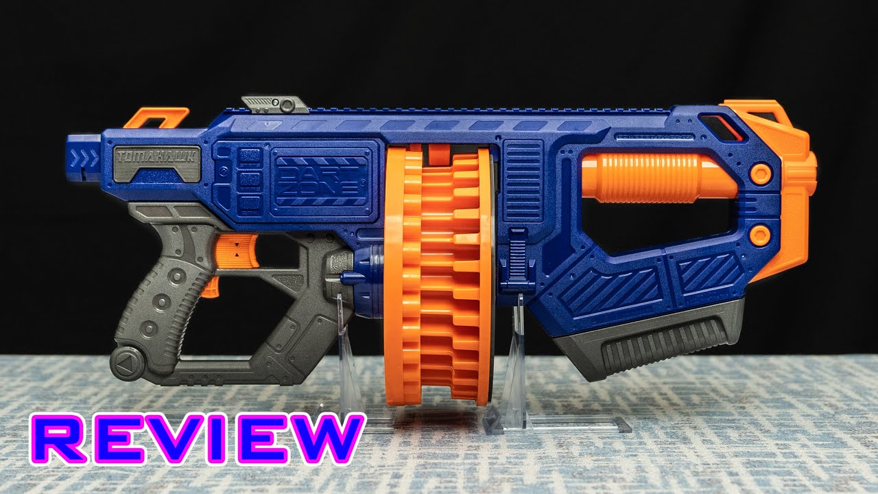 REVIEW] Dart Zone Tomahawk 60 | Huge Capacity Flywheeler! - YouTube