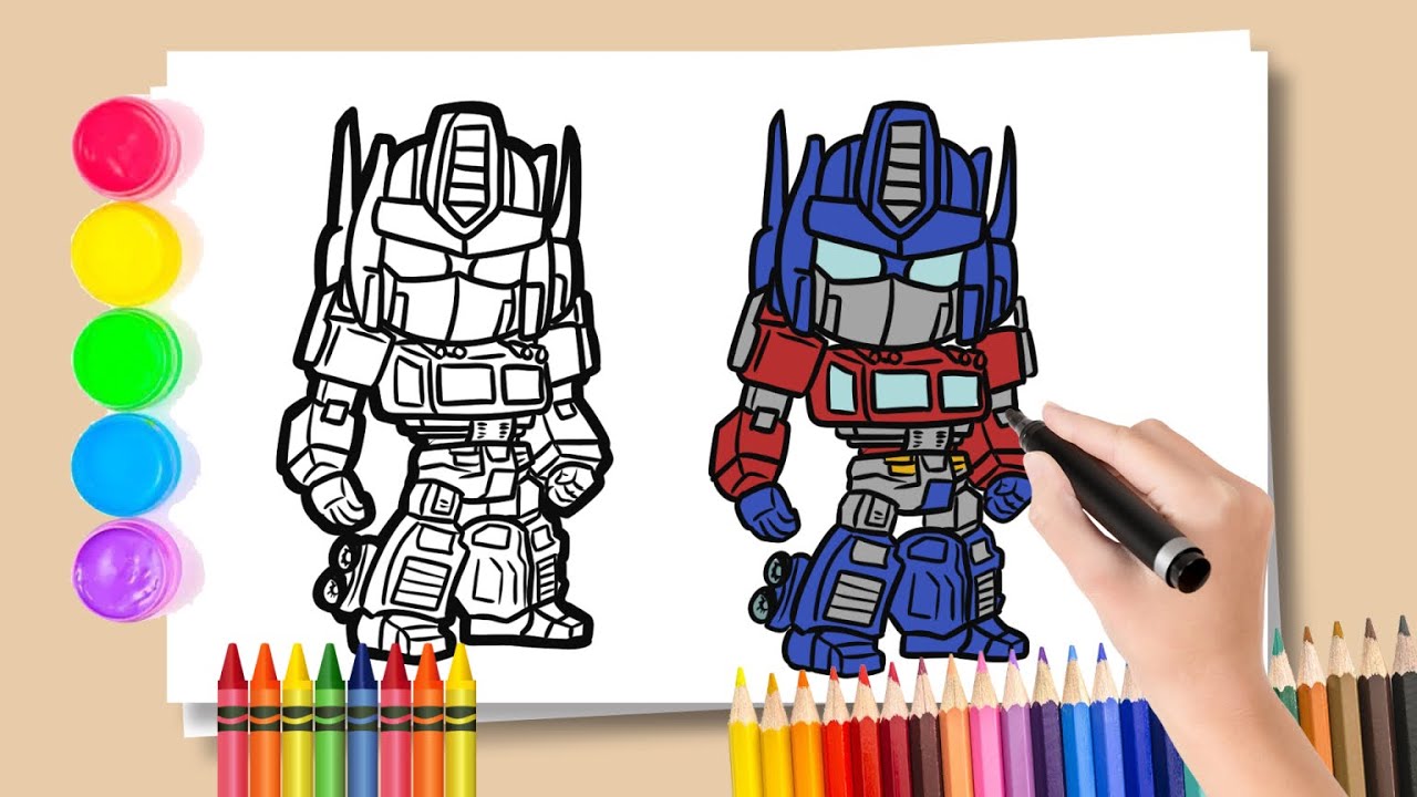 🔴Optimus Prime Drawing -🌟 How to Draw Transformers | Coloring