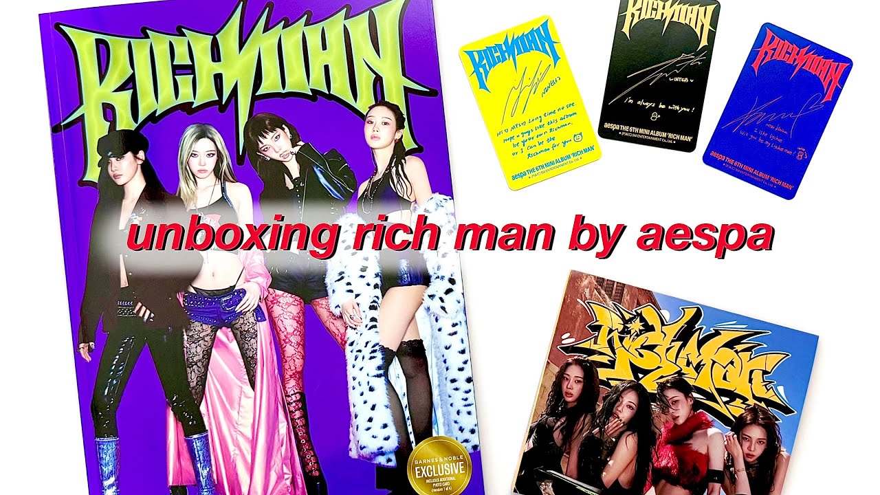 ☆ unboxing rich man by aespa ☆ barnes & noble exclusive energy +