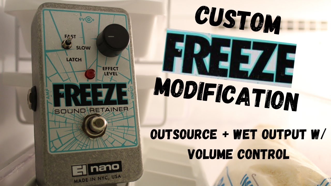 EHX Freeze Mod: External Switch + Wet Output w/ Volume Control