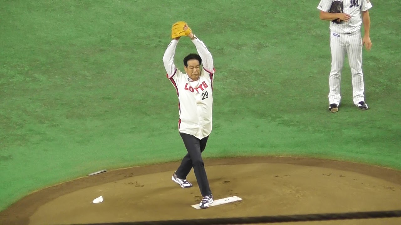 2018 オリオンズ誕生50年目 村田兆治氏が始球式に登場!!【マサカリ投