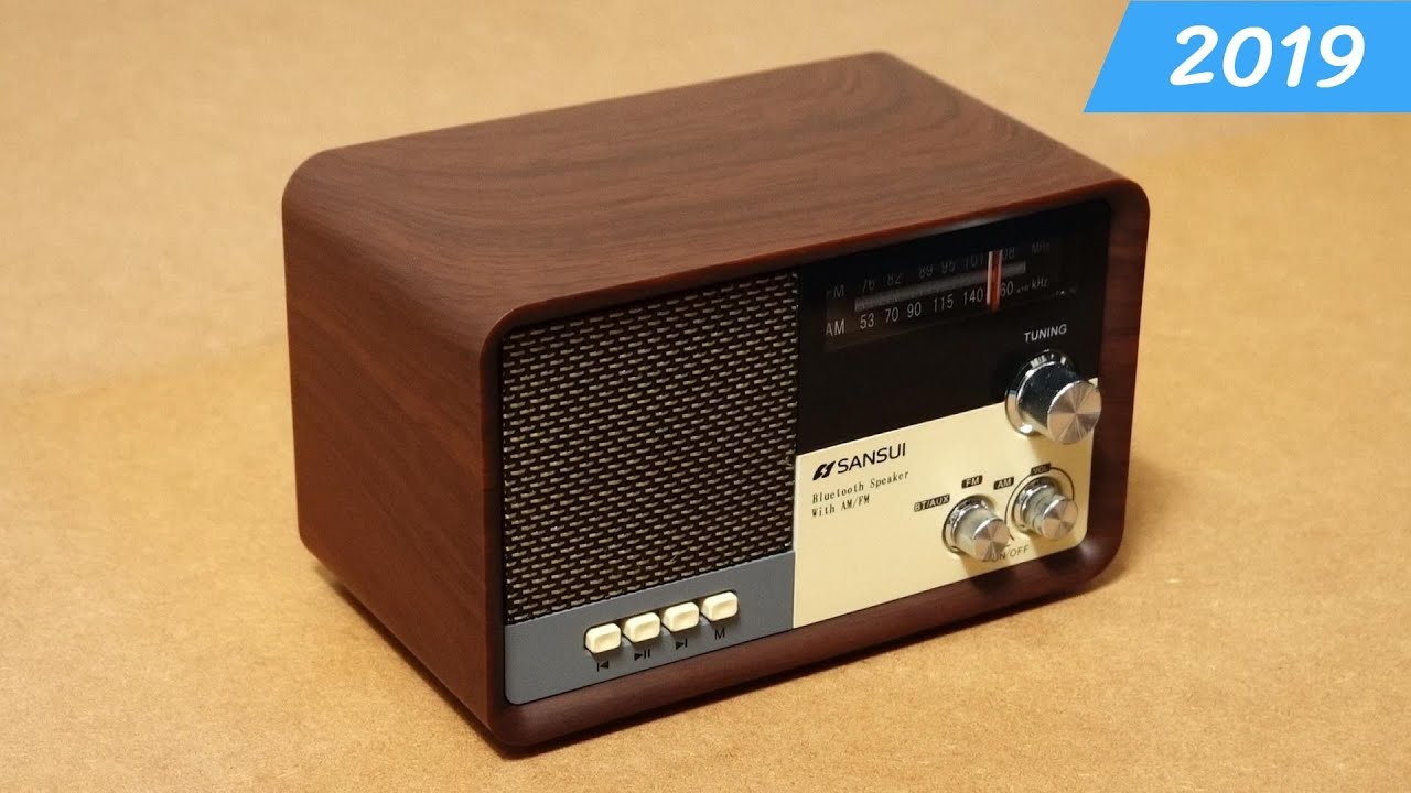 昭和レトロスタイル SANSUI Bluetooth ラジオスピーカー MSR-1 (2019