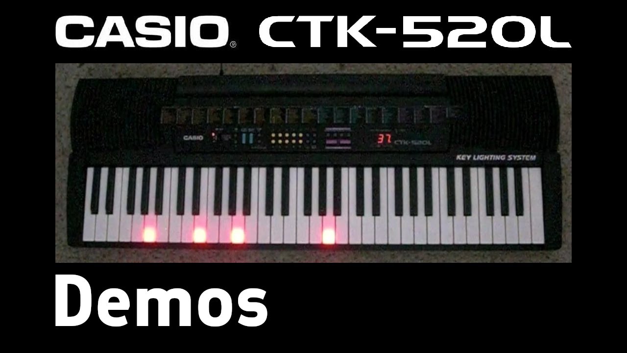 Casio CTK-520L JP Demonstrations - YouTube
