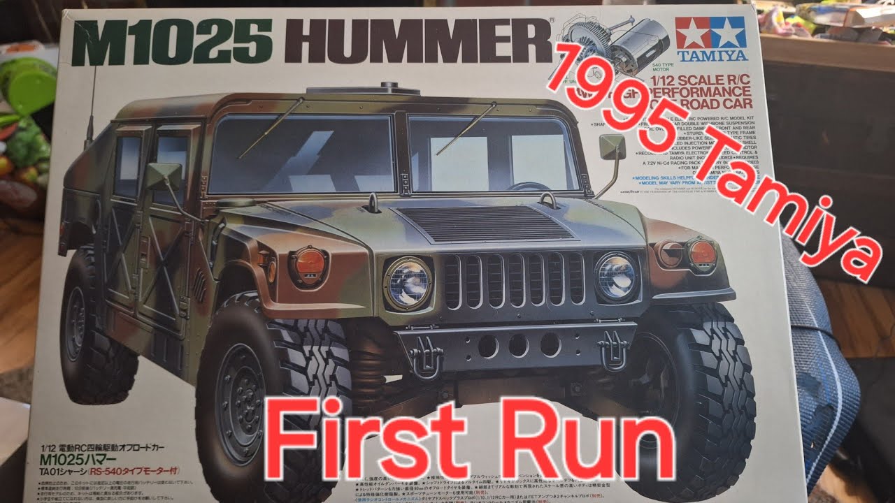 Tamiya M1025 Hummer 1995 First run #rc #racing #radiocontrol - YouTube